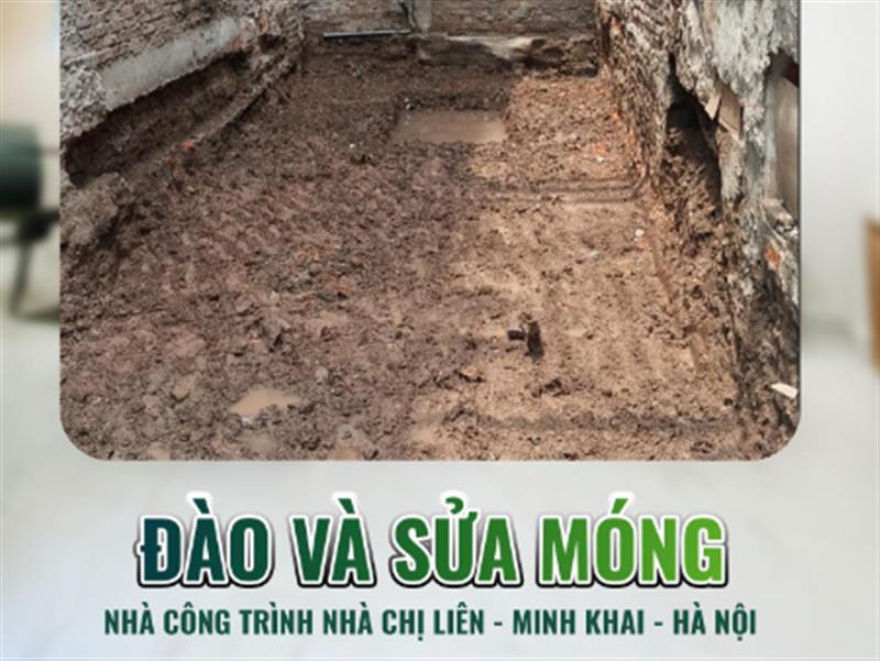  Cập Nhật Dự Án Mới tại HTH Home: Đào và Sửa Móng Nhà Chị Liên - Minh Khai, Hà Nội 