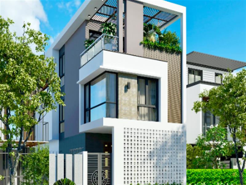 Thiết kế nhà 2 tầng đẹp, sang trọng, cuốn hút