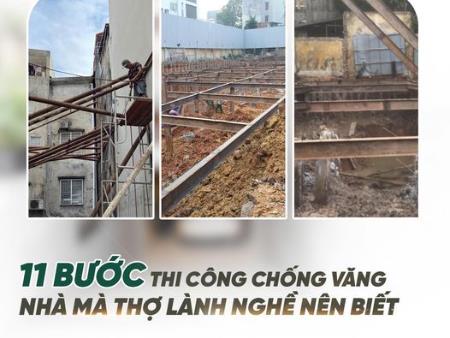 11 Bước Thi Công Chống Văng Nhà Mà Thợ Lành Nghề Nên Biết