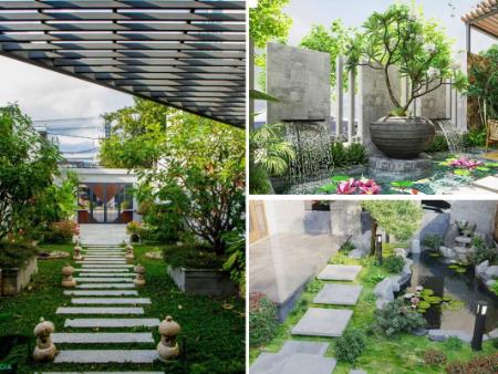 Những Ý Tưởng Thiết Kế Sân Vườn Khi Xây Nhà Trọn Gói Hà Nội