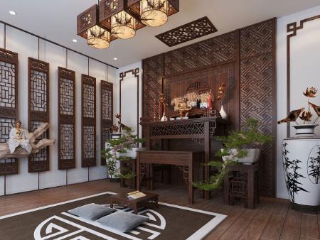 Thiết Kế Phòng Thờ Hợp Phong Thủy Trong Xây Nhà Đông Anh