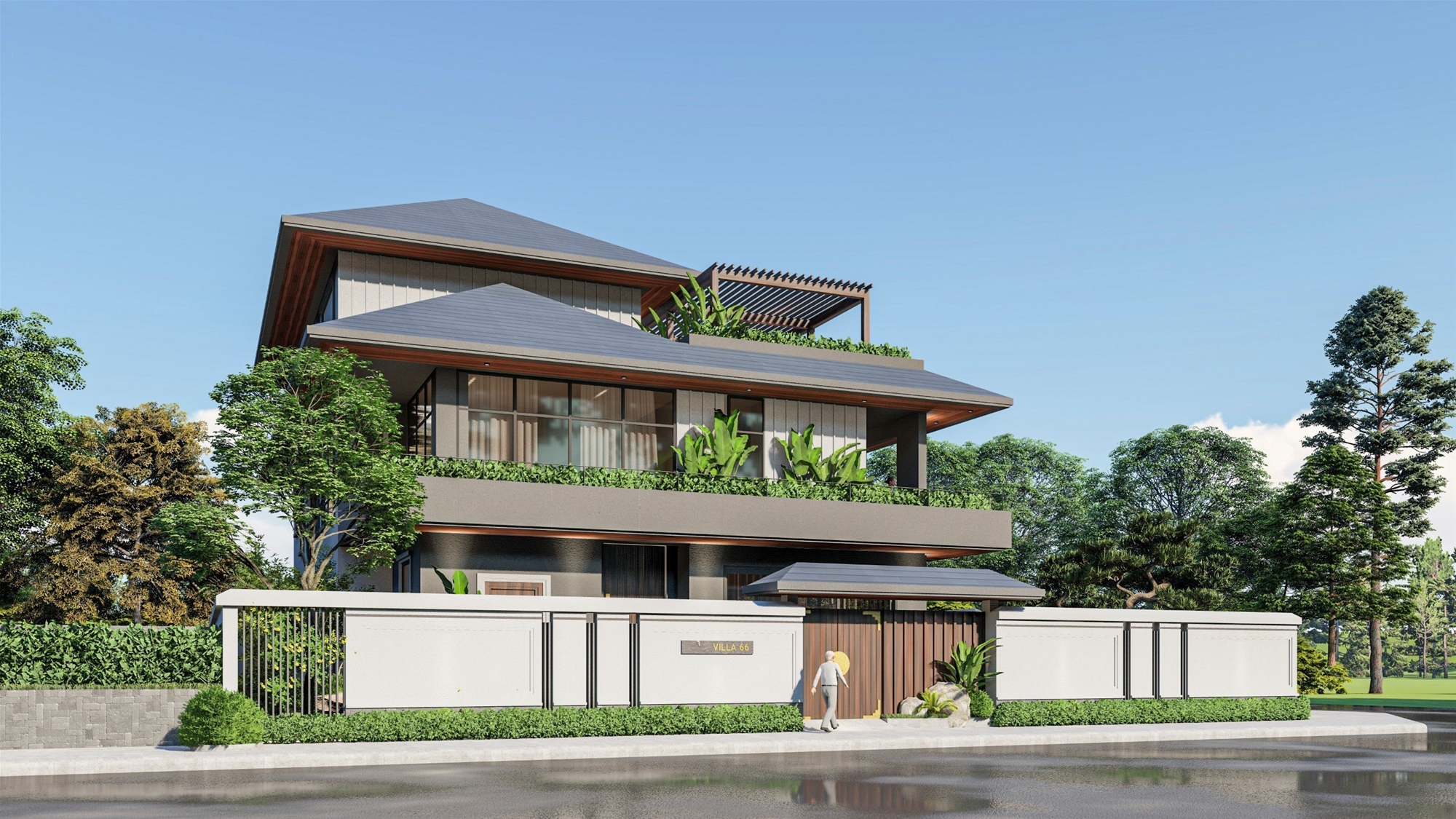 Những Ý Tưởng Thiết Kế Sân Vườn Khi Xây Nhà Trọn Gói Hà Nội