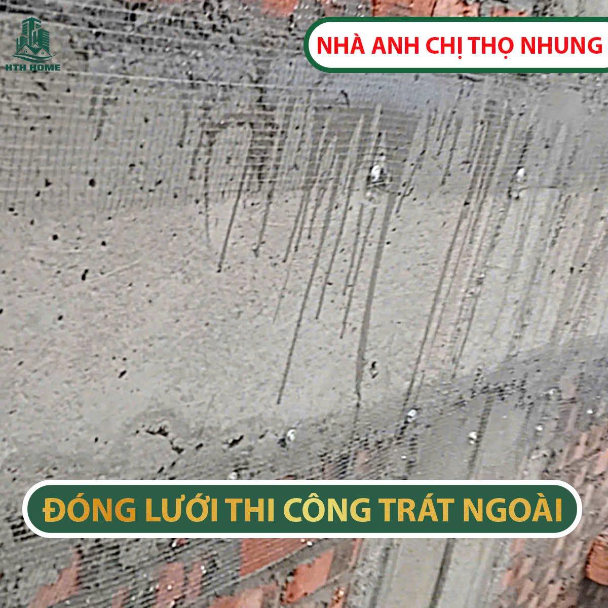 Xây Nhà Trọn Gói Hà Nội HTH Home Đóng Lưới Thi Công Trát Ngoài Nhà Anh Chị Thọ Nhung ảnh 1