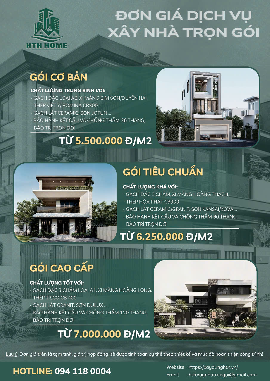 Dịch Vụ Xây Nhà Trọn Gói Đông Anh - Chất Lượng, Uy Tín, Giá Tốt