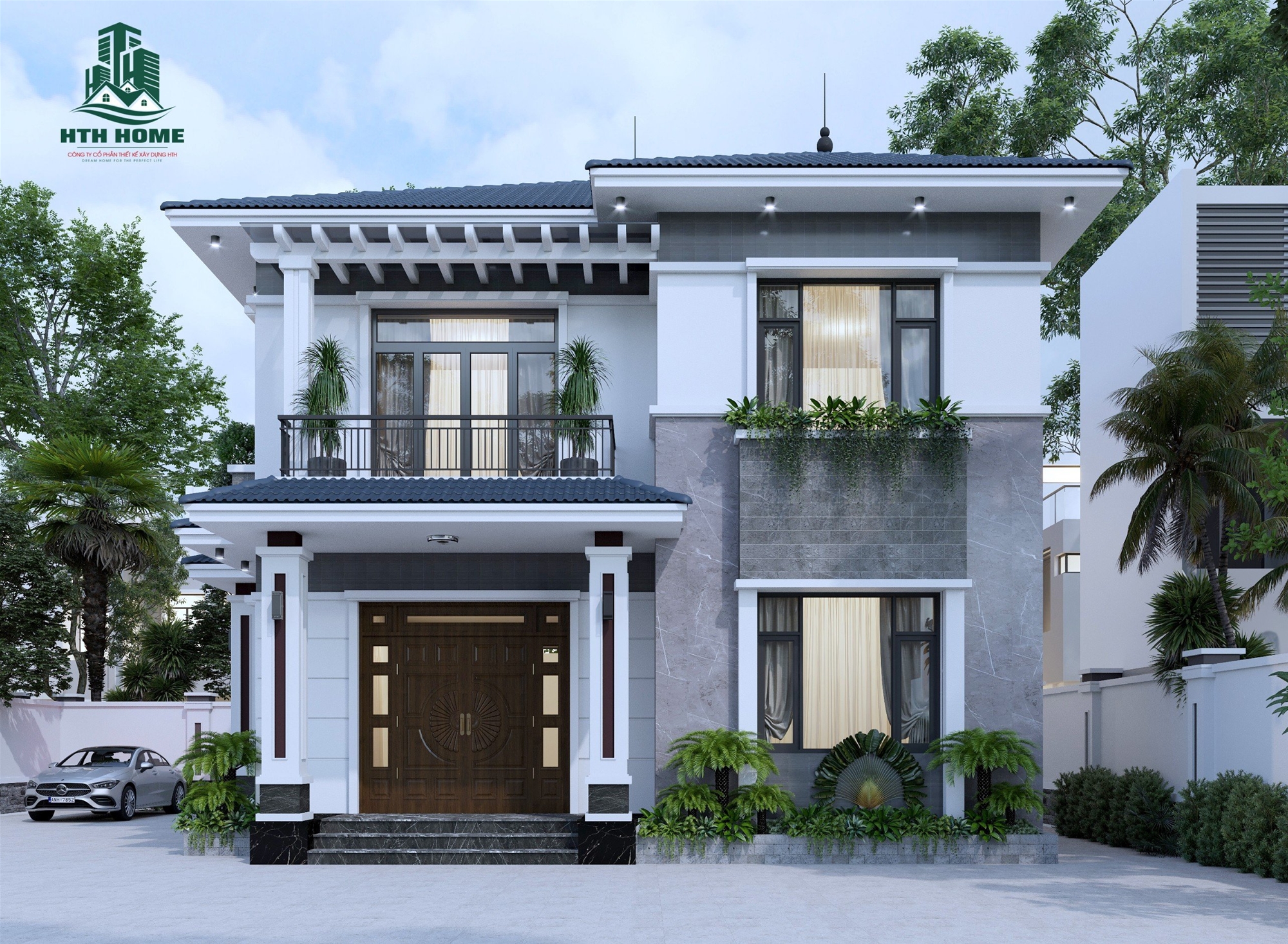 Thiết Kế Nhà Mái Nhật 2 Tầng Trong Xây Nhà Trọn Gói Hà Nội