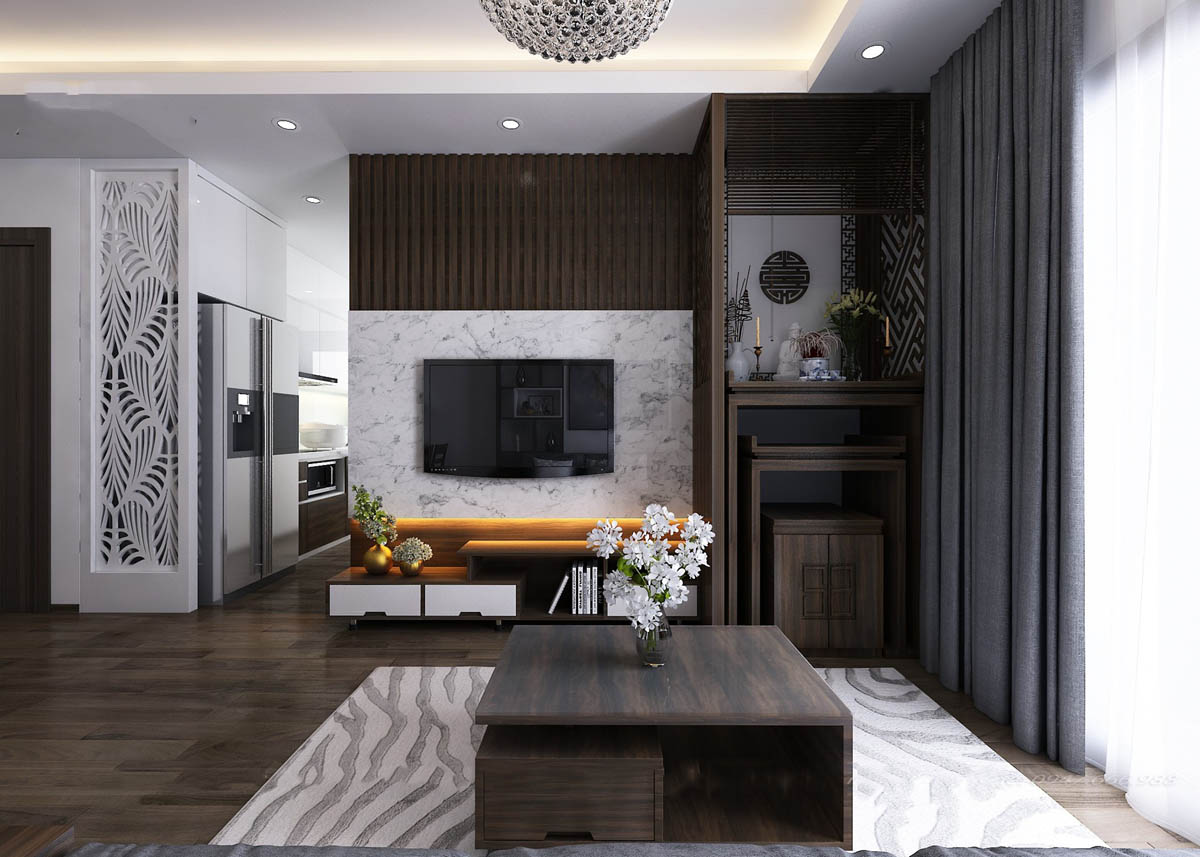 Thiết Kế Nội Thất Phòng Thờ Trong Xây Nhà Trọn Gói Hà Nội