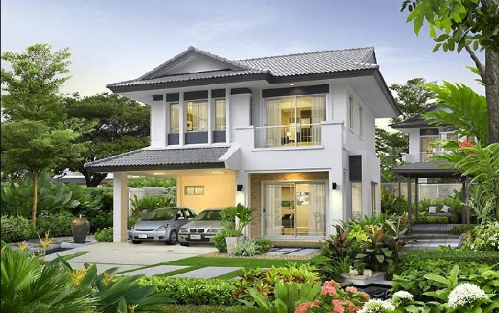 Xu Hướng Thiết Kế Biệt Thự Sân Vườn Trong Xây Nhà Trọn Gói Hà Nội 2025