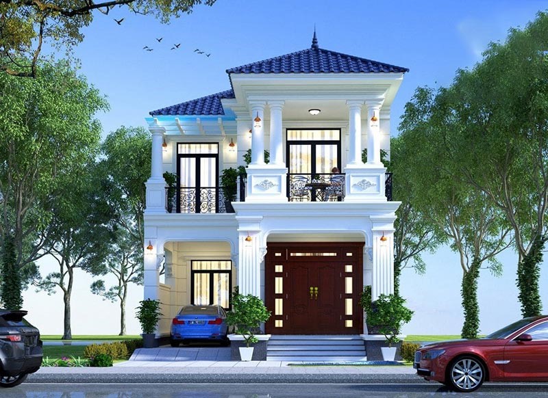 Thiết Kế Nhà Mái Nhật 2 Tầng Trong Xây Nhà Trọn Gói Hà Nội