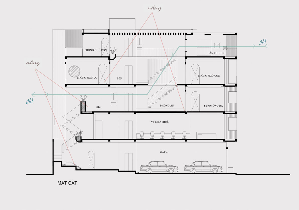 Nhà phố có cầu thang đứt đoạn - ảnh 2