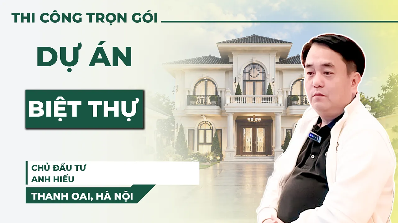 Chung House – Biệt thự phong cách Tân cổ điển tại Thanh Oai, Hà Nội