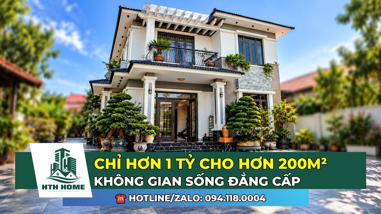 KHÔNG GIAN SỐNG ĐẲNG CẤP - Chỉ hơn 1 TỶ cho hơn 200m²