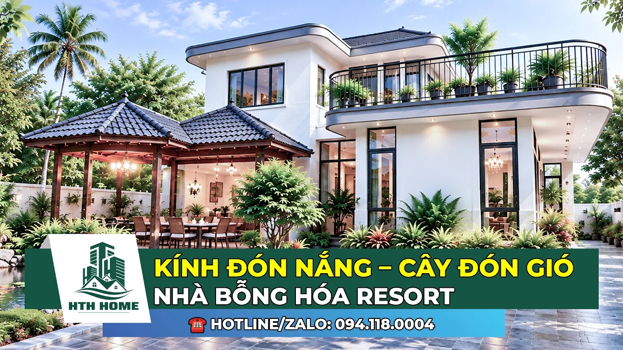 KÍNH ĐÓN NẮNG – CÂY ĐÓN GIÓ, NHÀ BỖNG HÓA RESORT